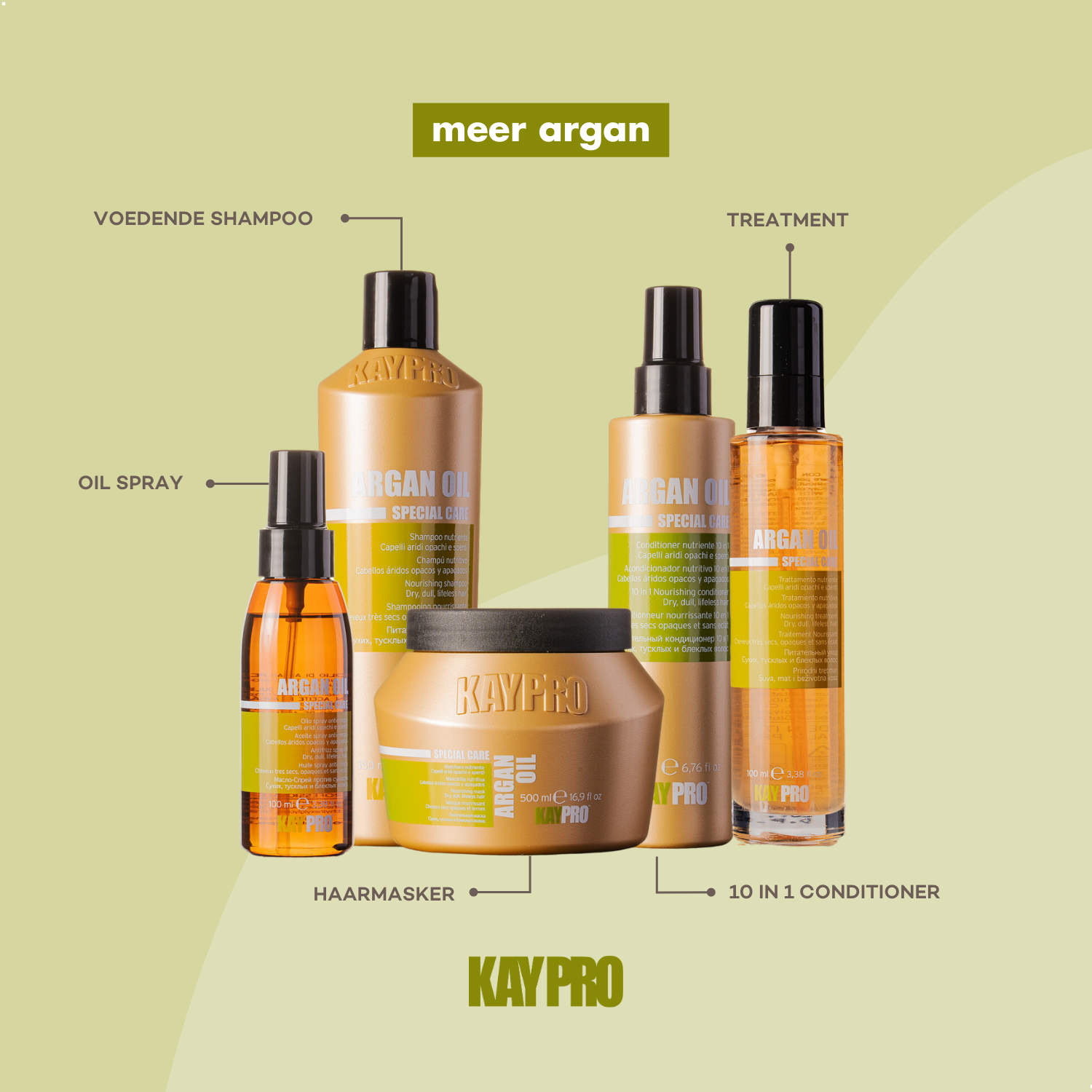 KayPro Kit Mini Size Argan Oil 100 ml - travelsize - for thick and dry hair