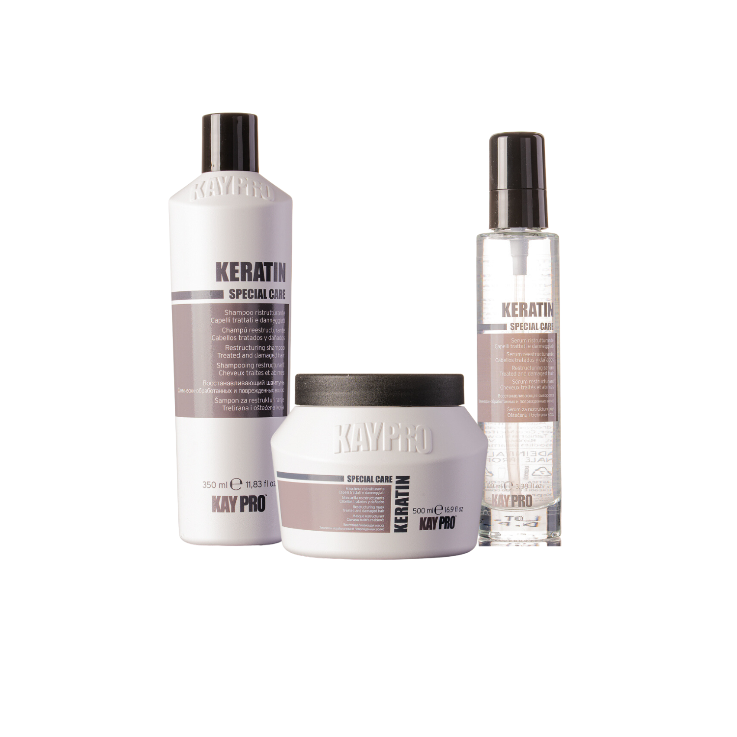 KayPro Keratin Bundel - voor pluizig, licht beschadigd haar