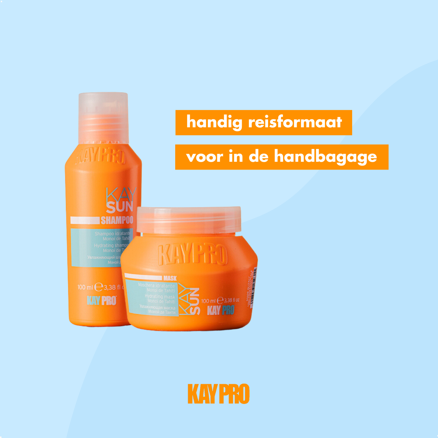 KayPro Kit Mini Size KaySun 100 ml - travelsize - sunprotection for hair