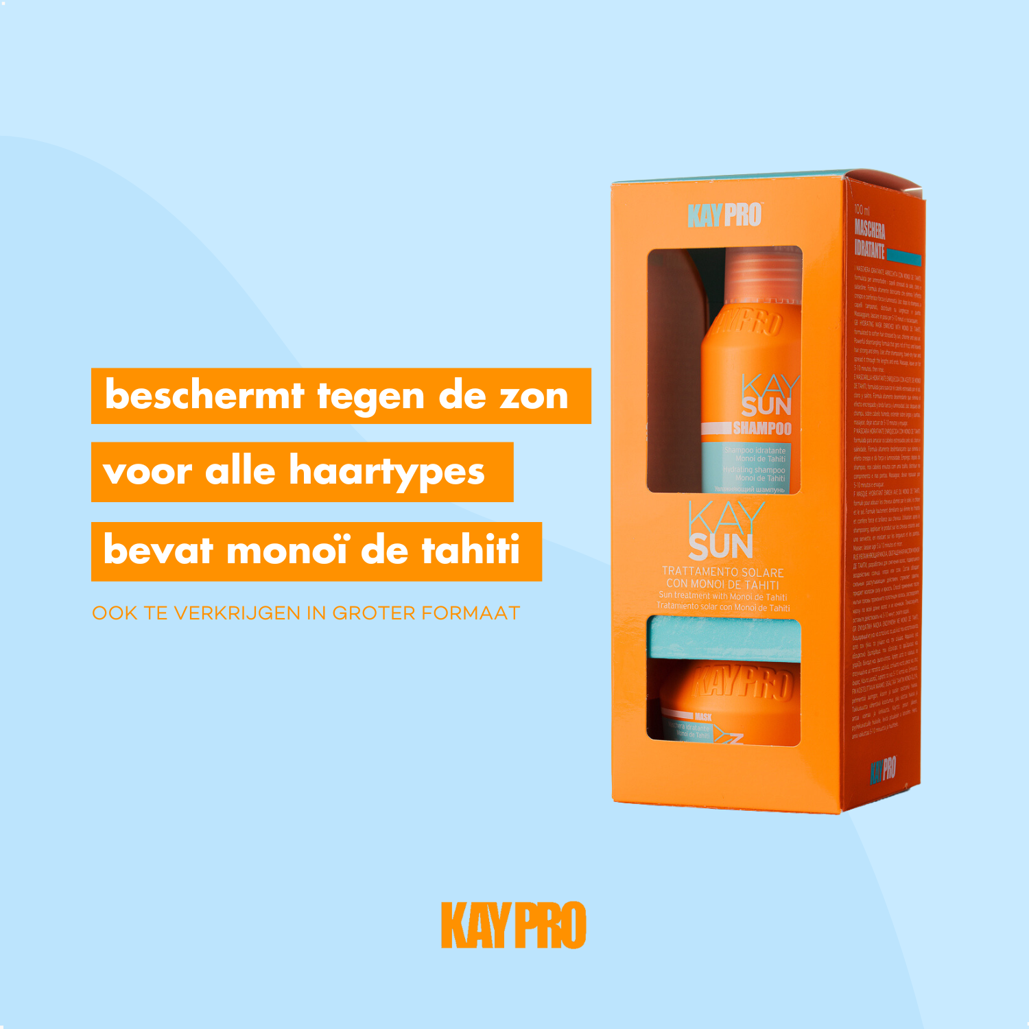 KayPro Kit Mini Size KaySun 100 ml - travelsize - sunprotection for hair