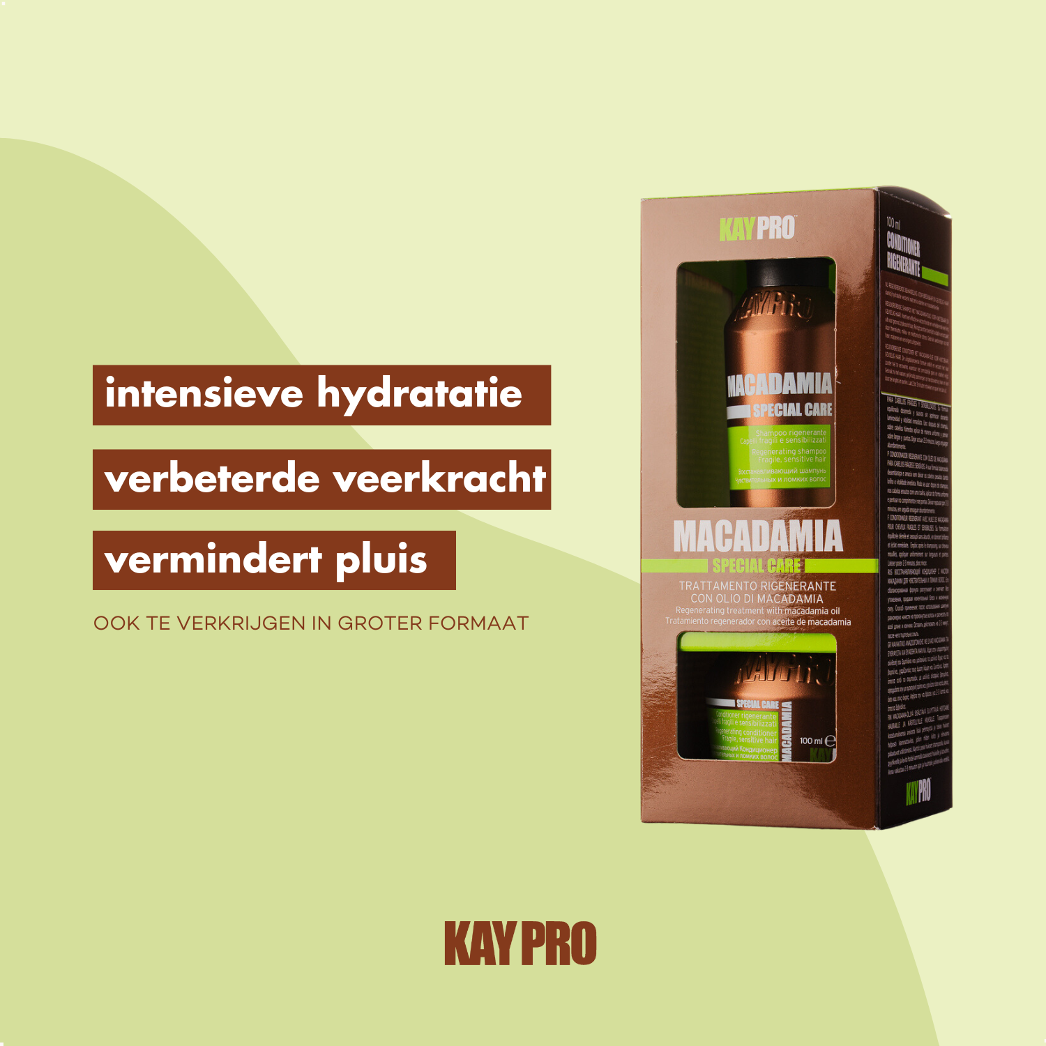 KayPro Kit Mini Size Macadamia 100 ml - travelsize - for fine and dry hair