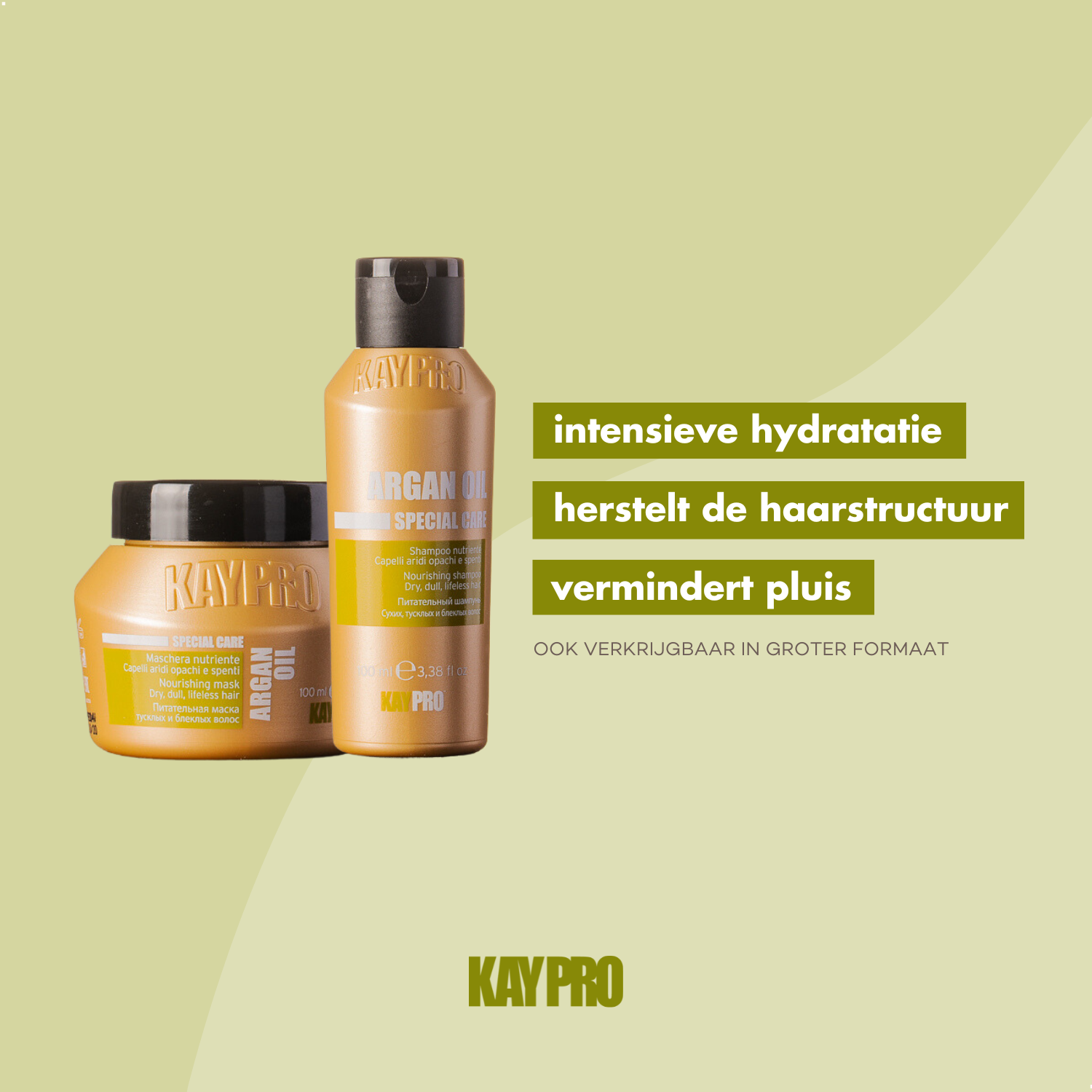 KayPro Kit Mini Size Argan Oil 100 ml - travelsize - for thick and dry hair