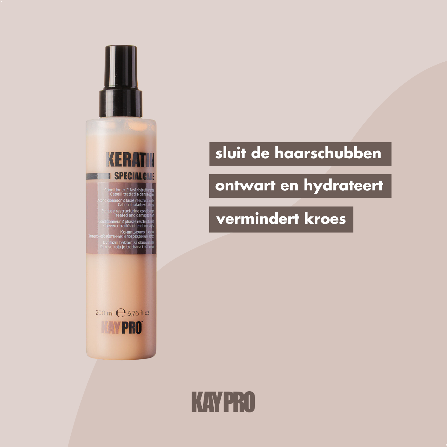 KayPro Keratin conditioner 200 ml - for frizzy, lightly damaged hair