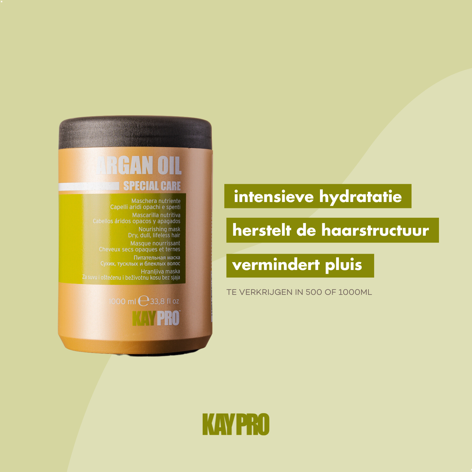 KayPro Argan oil masker 1000 ml - for thick and dry hair