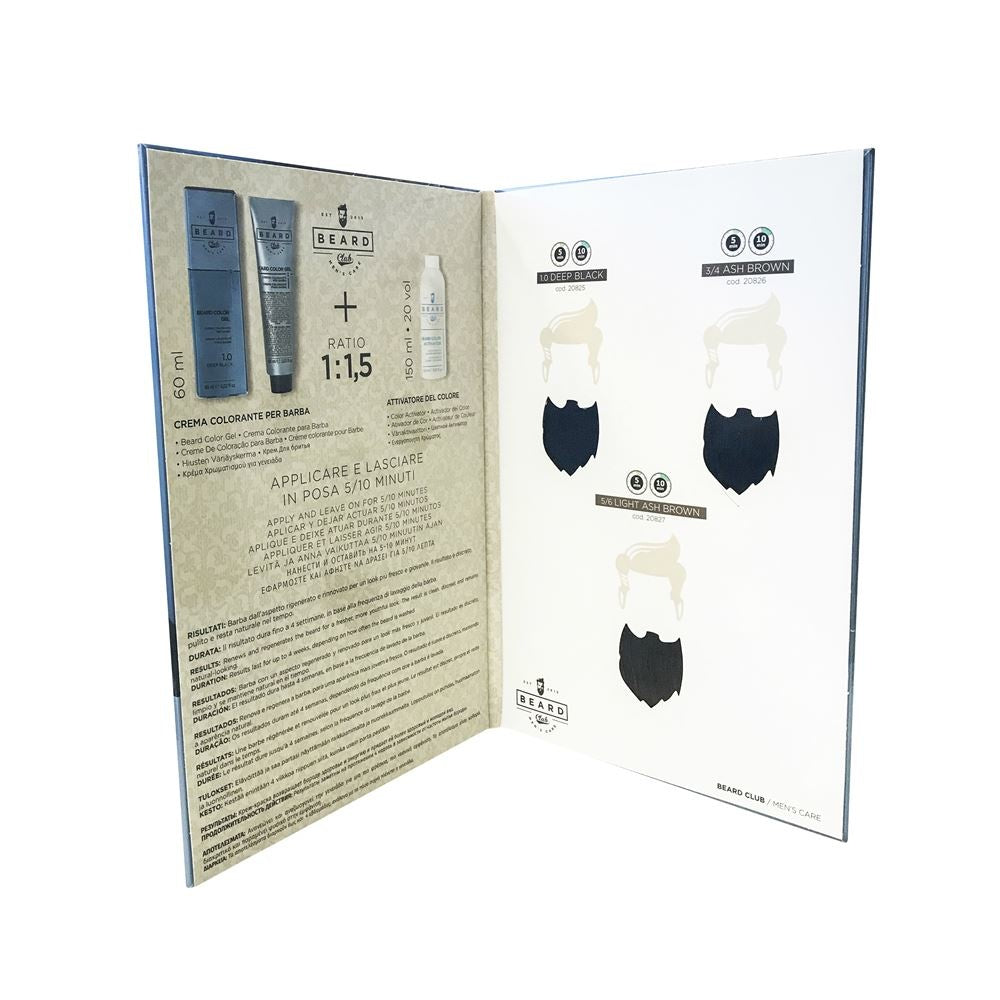 Beard Club Color Chart - Beard Color Gel