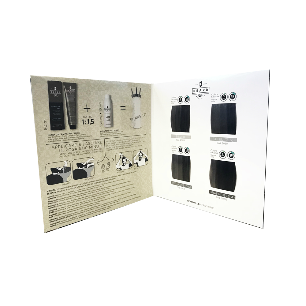 Beard Club Color Chart - Beard Hair Color Gel