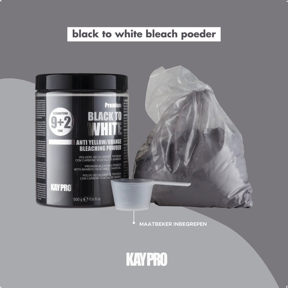 KayPro Black To White (9+2 tonen) Ontkleuringspoeder 500gr
