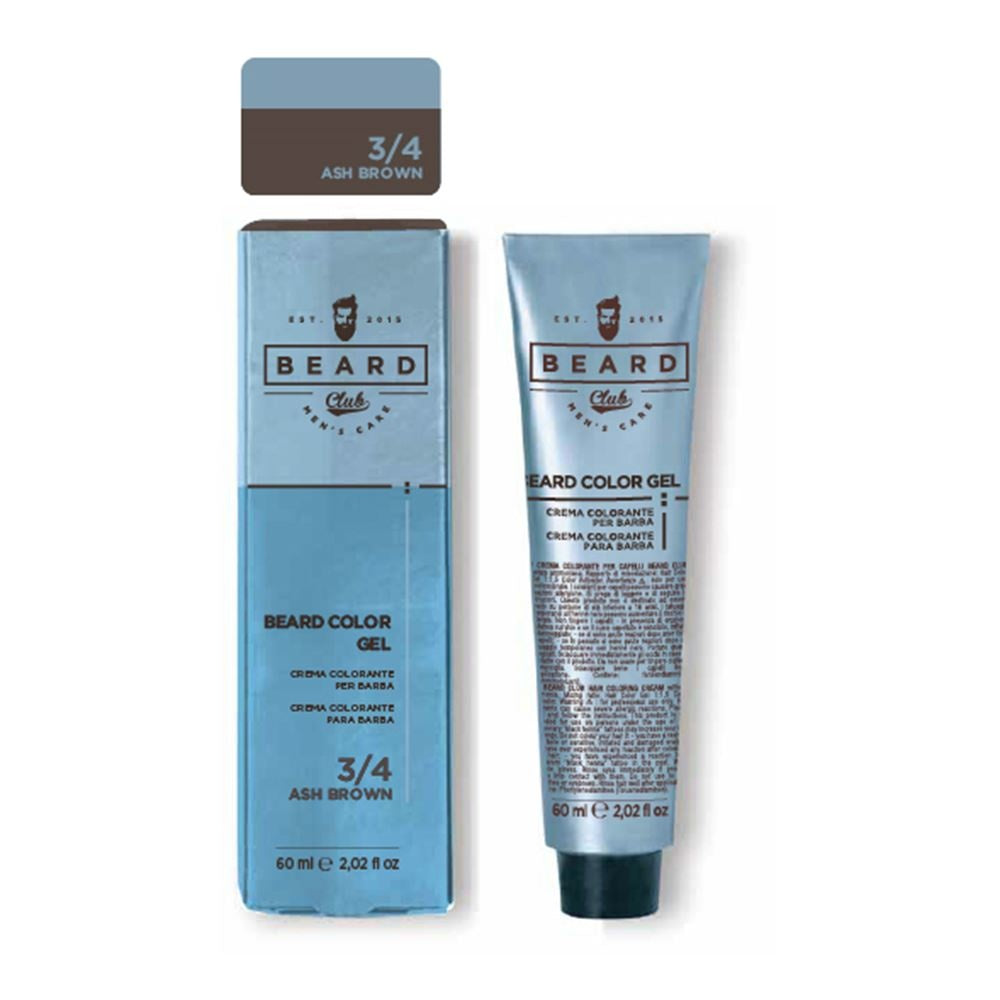 Beard Club Beard Color Gel 60 ml 3/4 Ash Brown