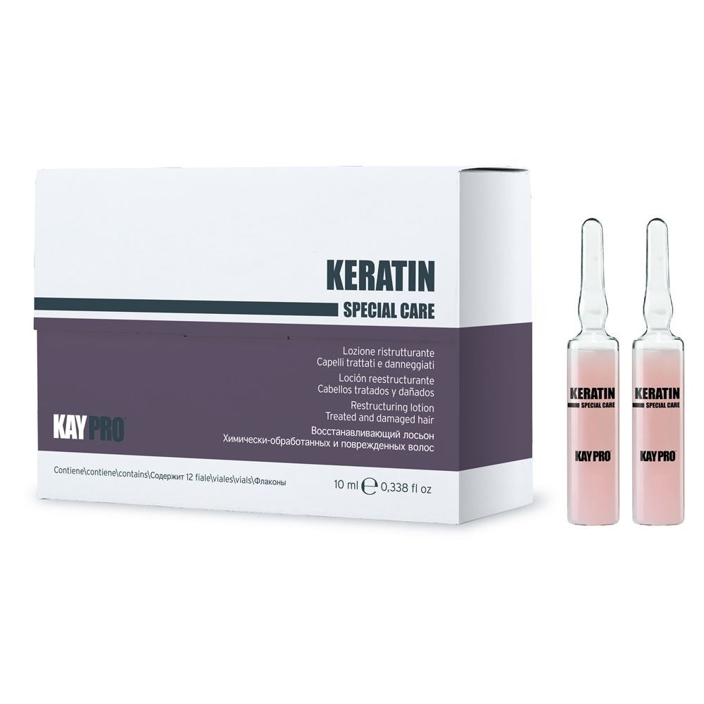 KayPro Keratin lotion 12 pc x 10 ml - for frizzy, lightly damaged hair